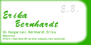 erika bernhardt business card